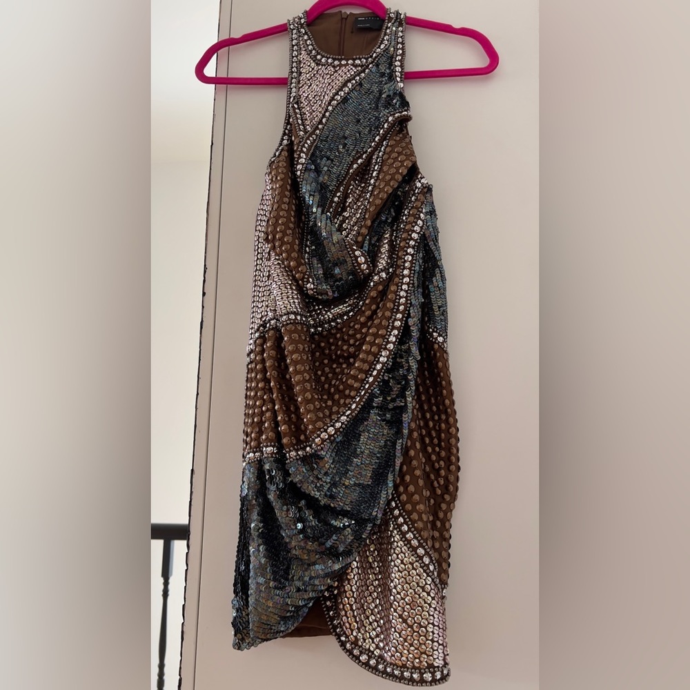 Asos Patchwork Embellished Mini Sequin Dress - image 1